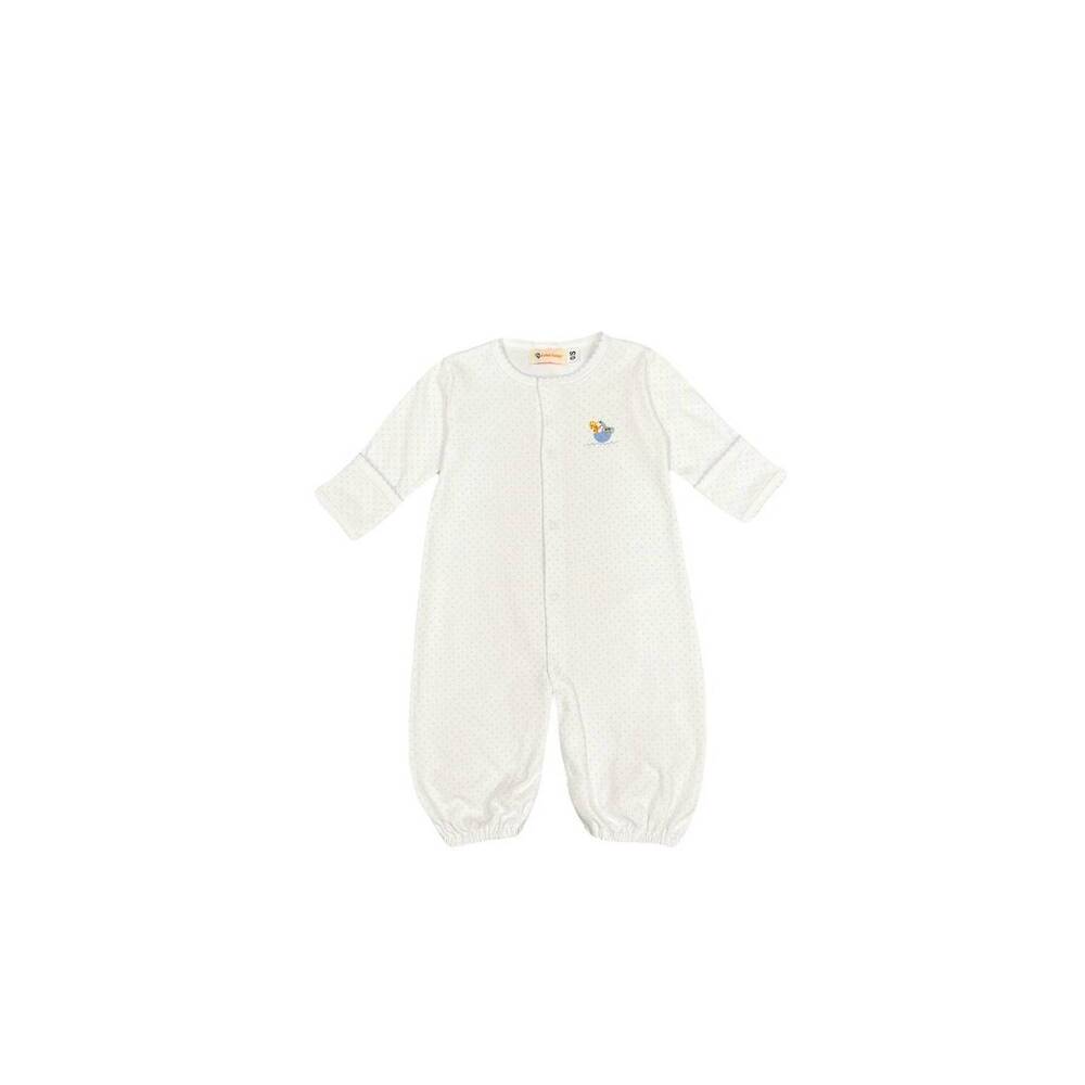 NEW LUIGI KIDS kid's converter gown in noah's ark on baby blue dot